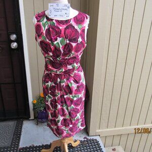 #682  NEW WOMAN'S FLORAL DRESS BY PHASE EIGHT  (SIZE 14)